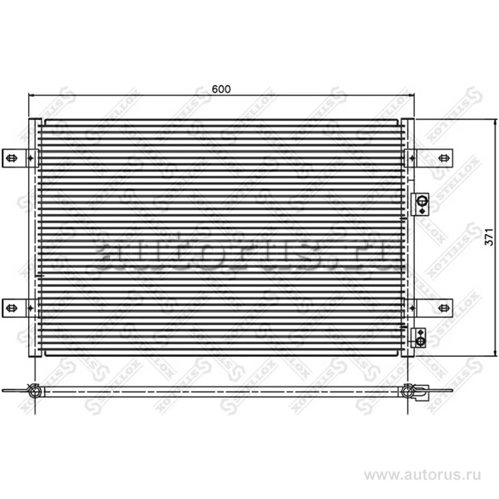 Радиатор кондиционера VW Sharan, Ford Galaxy 95> STELLOX 10-45310-SX