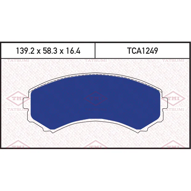 Колодки тормозные дисковые передние MITSUBISHI Pajero 93->MAZDA MPV 93-> TATSUMI TCA1249