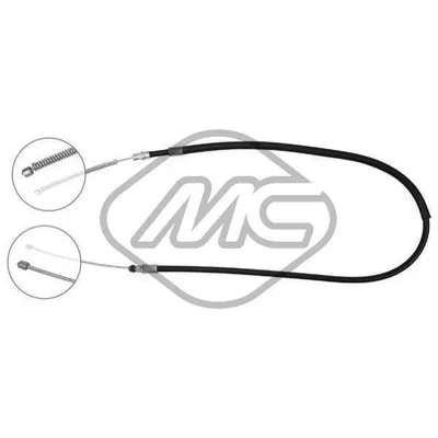 Трос ручника REN TRAFIC ALL 2/4-2/5 DS C/ABS DX-RH Metalcaucho 83089