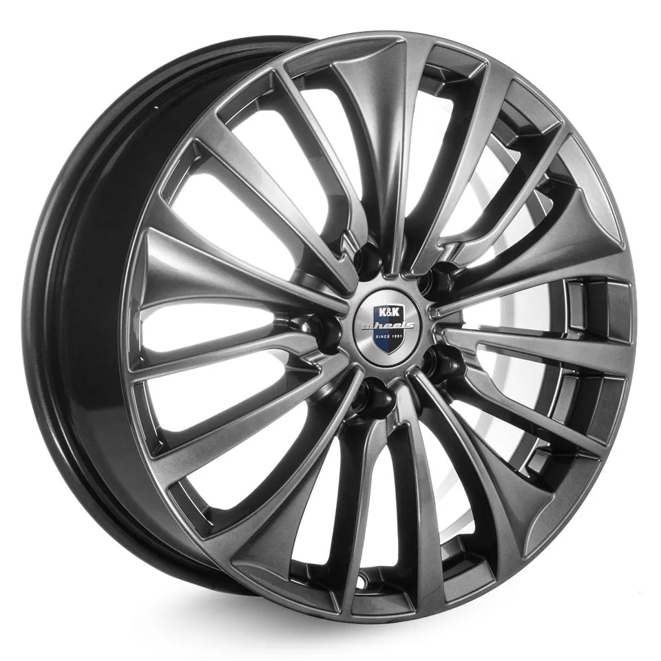 Диск литой R17 6.5J 4x100/60.1 ET41 КИК Flanker Дарк платинум 95369040782