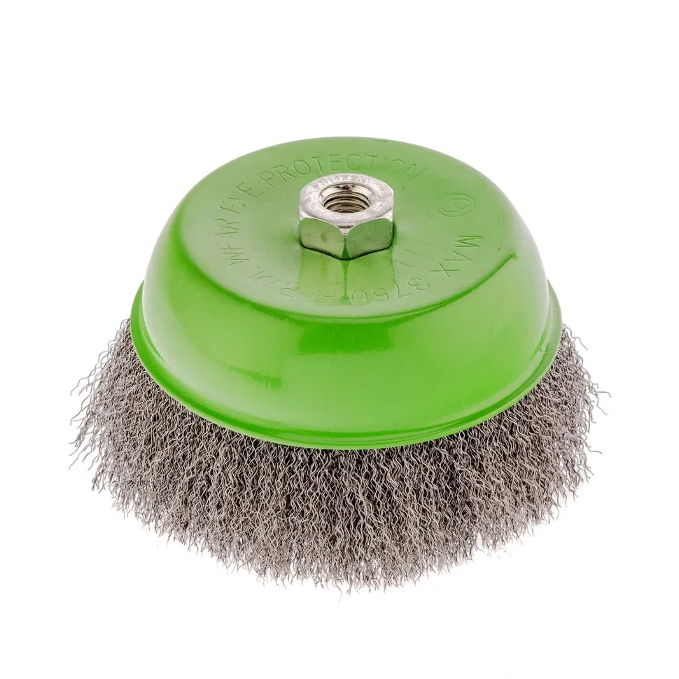 Щетка для УШМ, 150 мм, М14, чашка, витая проволока 0,3 мм СИБРТЕХ 746077