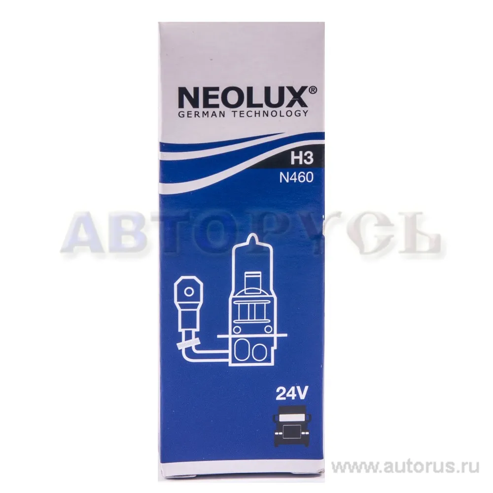 Лампа 24V H3 70W PK22s NEOLUX Standart 1 шт. картон N460