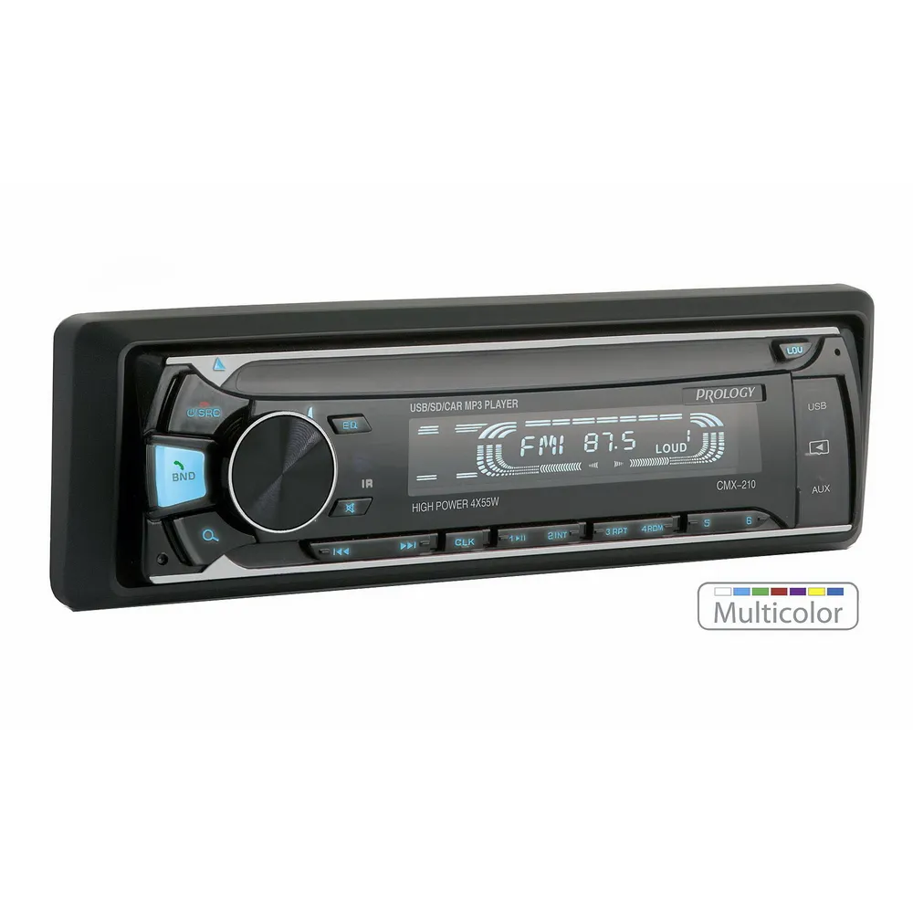 Автомагнитола PROLOGY CMX-210, USB, AUX, BT,многоцветная PROLOGY CMX-210