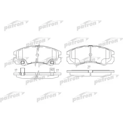 Колодки тормозные дисковые передн OPEL: FRONTERA B 98- PATRON PBP1511