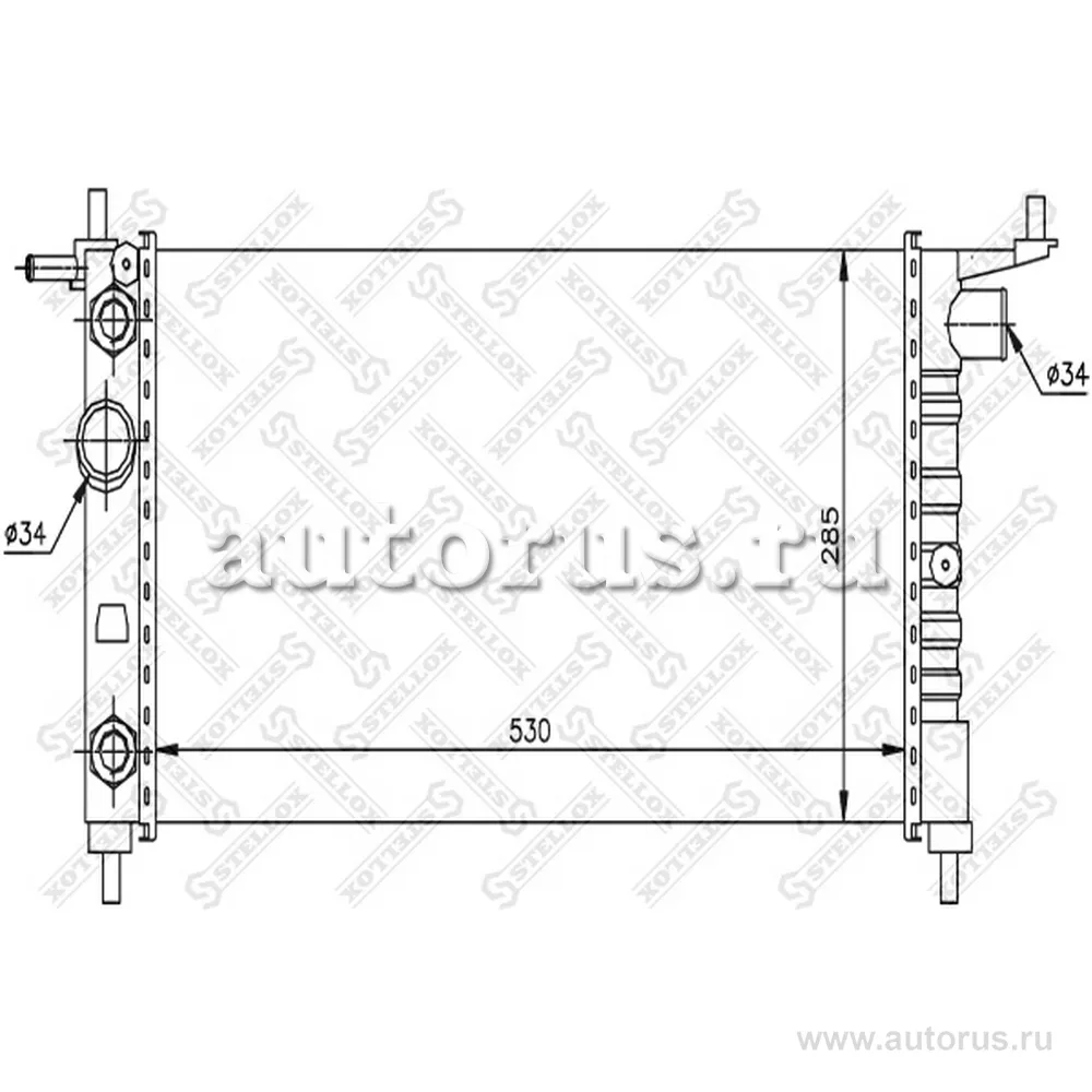 Радиатор Opel Corsa 1.2-1.6 93-00 STELLOX 1026072_SX
