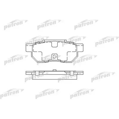 Колодки тормозные дисковые задн HONDA: ACCORD III 85-89, ACCORD III Aerodeck PATRON PBP472