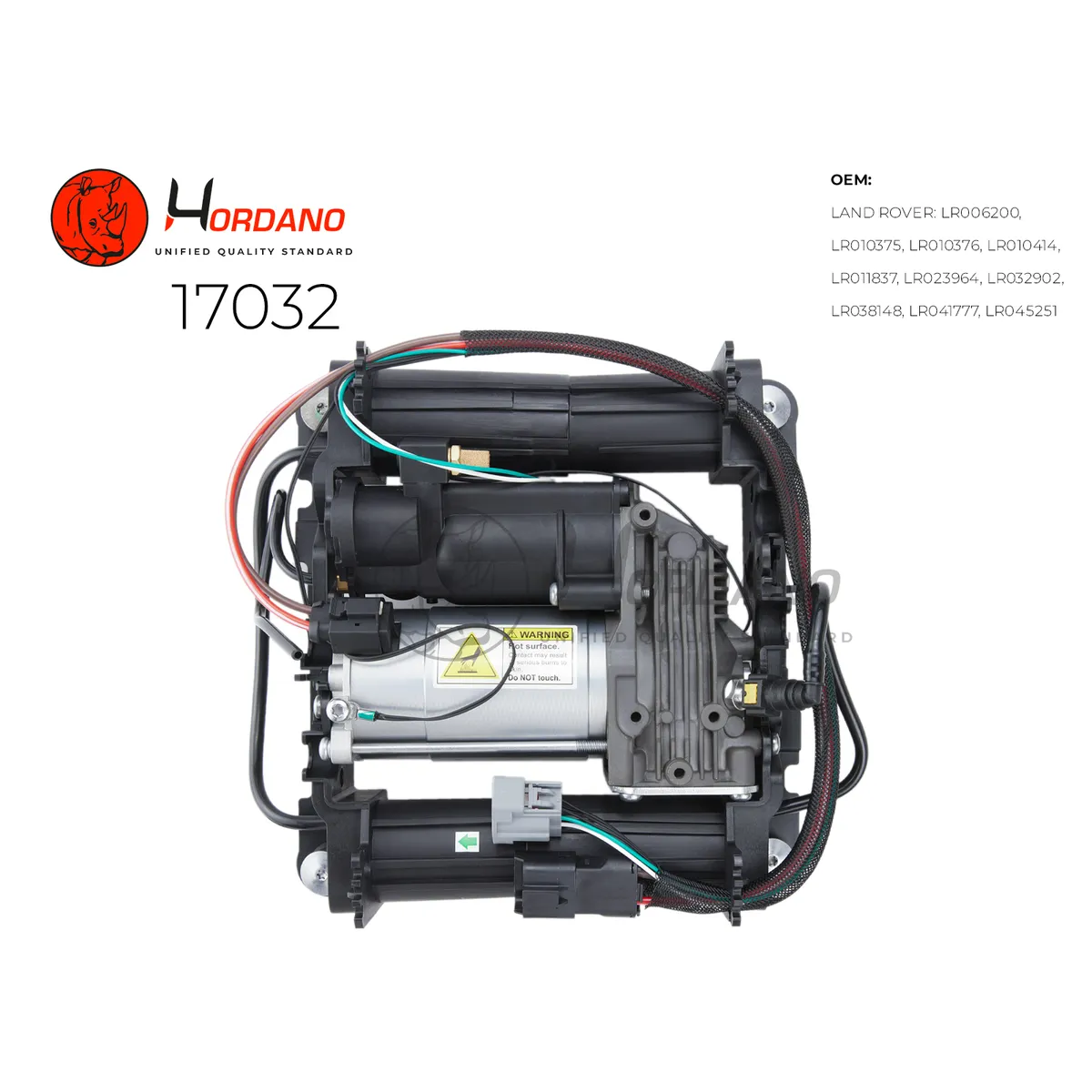 Компрессор пневматической подвески LAND ROVER Range Rover L322 (2002-2012) Hordano 17032