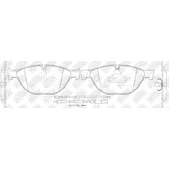 Колодки передние BMW 5-Serie(F10/F11)/7-Serie(F01/F02) 08-> NIBK PN0385W
