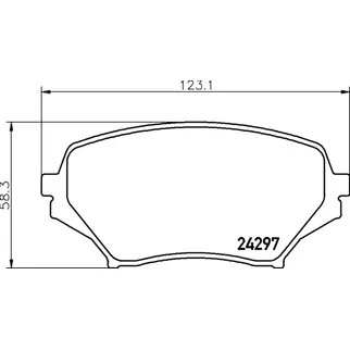 колодки дисковые передние!\ Mazda MX-5 III/Miata NC 1.8/2.0 05> NISSHINBO NP5044