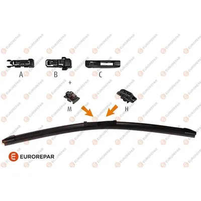 Щетка стеклоочистителя 750 мм бескаркасная 1 шт EUROREPAR PSA 1635455380