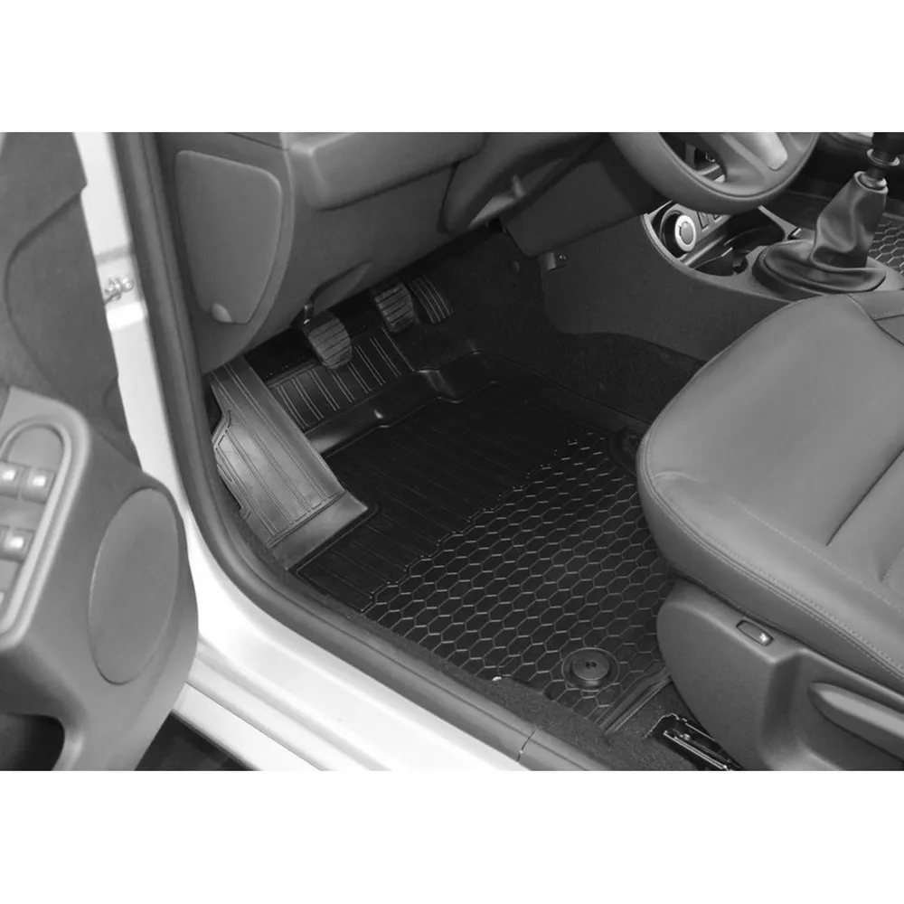 Комплект ковриков салона и багажника Nissan Terrano черный полиуретан Rival K14701007-3