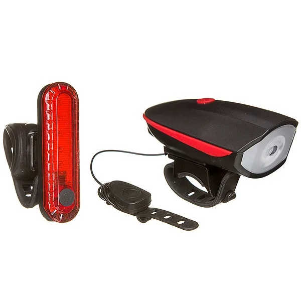 Комплект фонарей STG FL1544A (300 люм звонок 120fb (1200MmAH)) + BCTL5477 (usb) STG Х95128