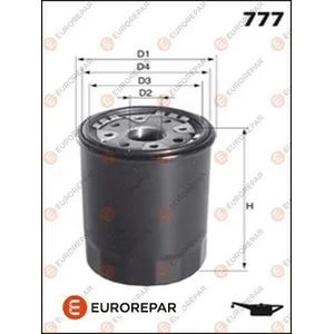 Фильтр масляный DODG CARAVAN II 95-01, CARAVAN III 00-, NEON II 99-, LEXUS ES EUROREPAR 1609563480