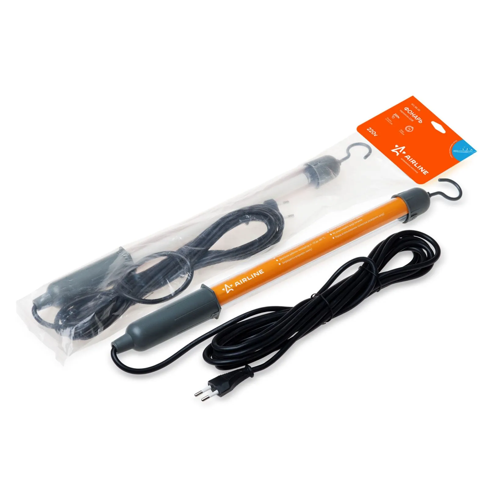 Фонарь переноска люминесцентный 220В AIRLINE AFL-WL-06