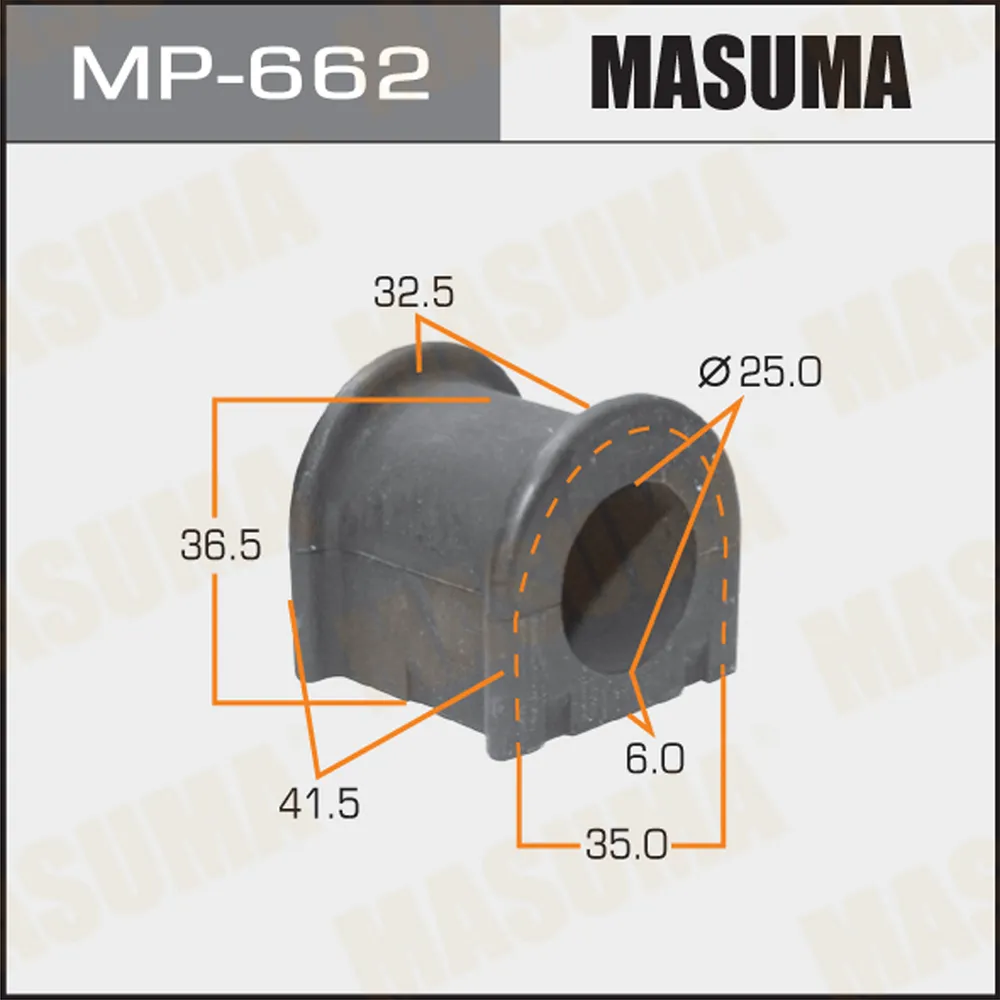 Втулка стабилизатора LEXUS ES300H MASUMA MP-662