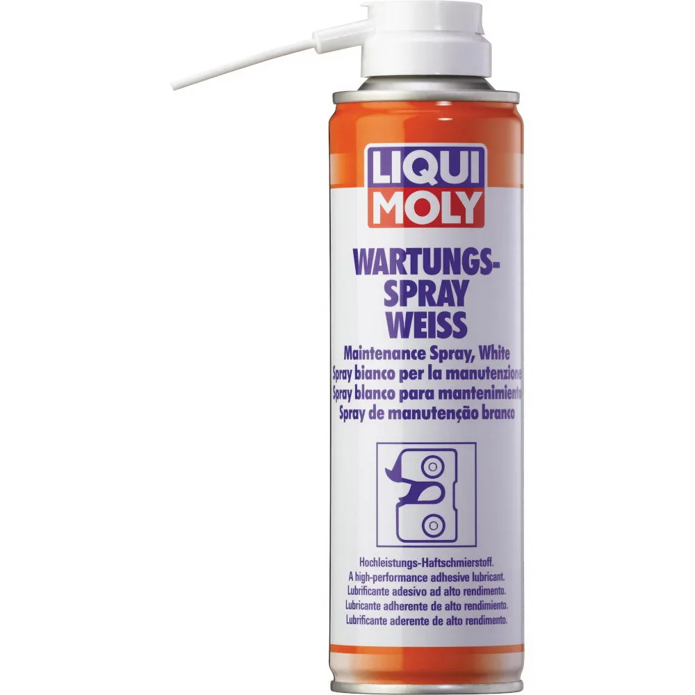 Грязеотталкивающая белая смазка Wartungs-Spray weiss (0,25л) LIQUI MOLY  3075 / 3953