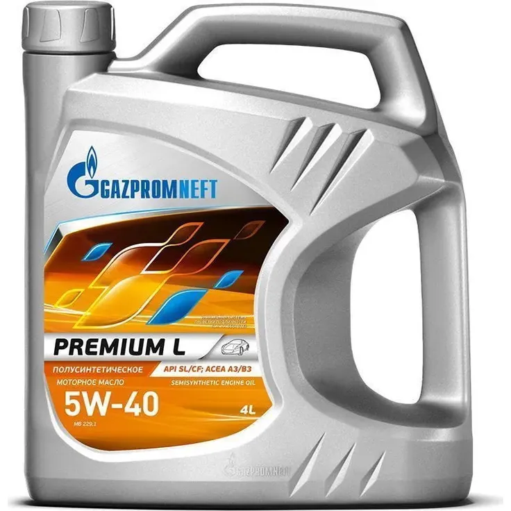 Масло моторное Gazpromneft Premium L 5W-40 полусинтетическое 4 л УЦЕНКА! 2389907661-N0