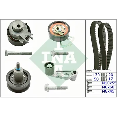 Ремкомплект ГРМ VW/Skoda INA 530 0089 10