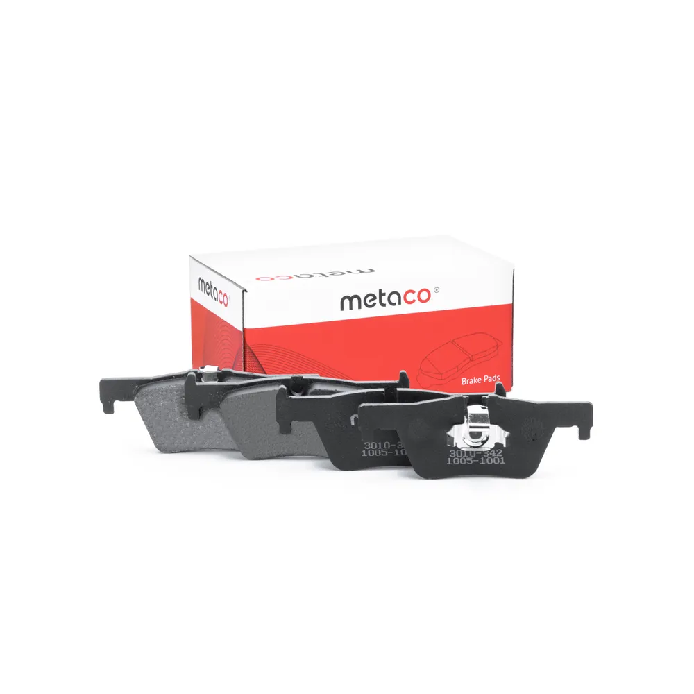Колодки тормозные задние дисковые к-кт BMW 1-СЕРИЯ (F20,F21) 3-СЕРИЯ (F30,F31) без противоскрипных пластин Metaco 3010-342