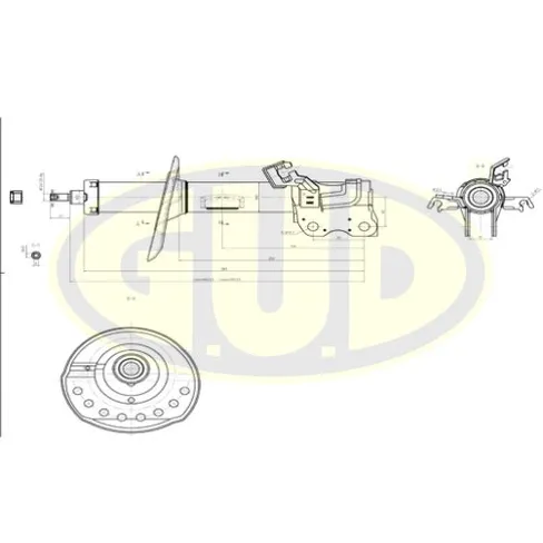 АМОРТИЗАТОР NIS JUKE 6.10 ПЕР R G.U.D GSA339754
