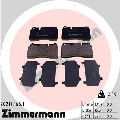 Колодки тормозные дисковые, комплект land rover range rover mk iii (lm),range rover iii (lm),range r 202171651