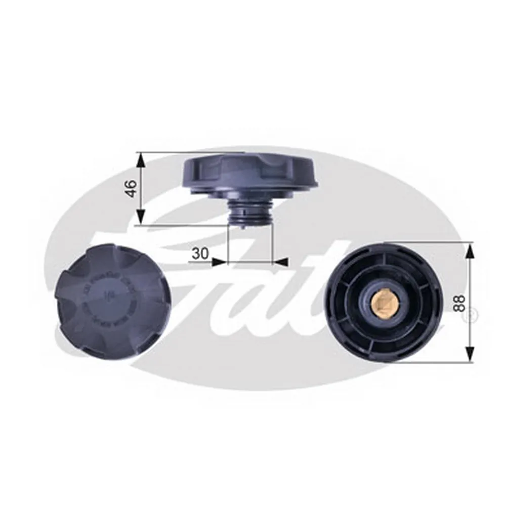 Крышка расширительного бачка BMW E81/E87/E90/5(F10)/7(F01/F02)/X5 III/X6 II GATES RC241