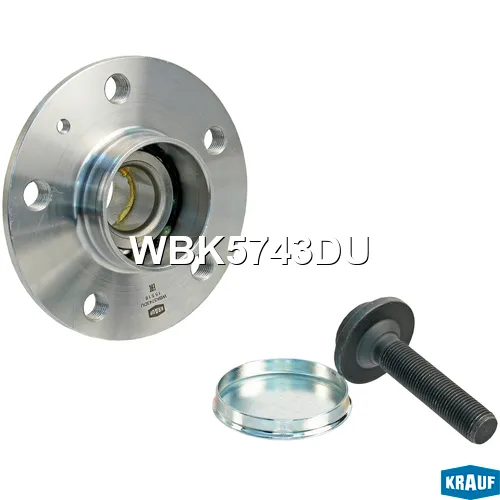 Ступица в сборе AUDI [задн, ABS, Kit] A4 B8(8K2,8K5)B9(8W2,8WC,8W5,8WD)/ A5 B8(8T3,8F7,8TA)B9(F53,F5 KRAUF WBK5743DU