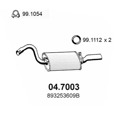 Глушитель AD ASSO 04.7003