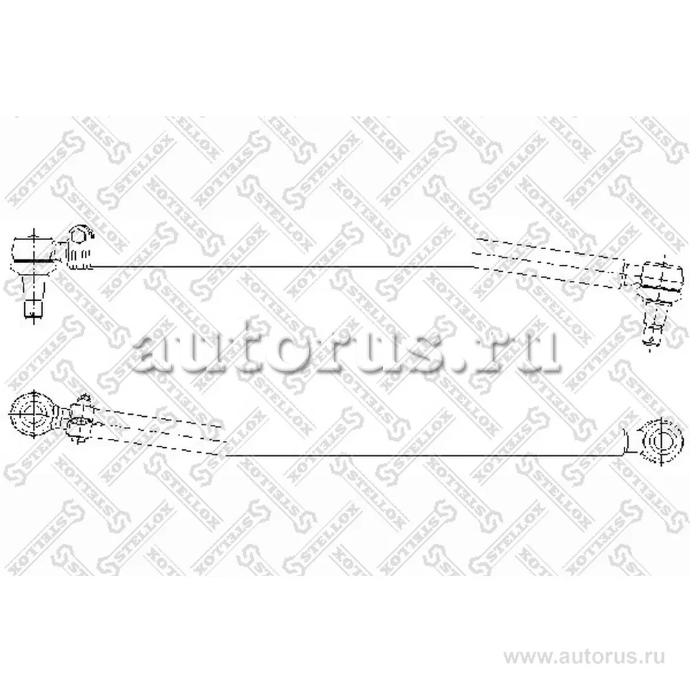 Тяга рулевая прод. L880/835 M24x1.5 /27 STELLOX 8435064_SX