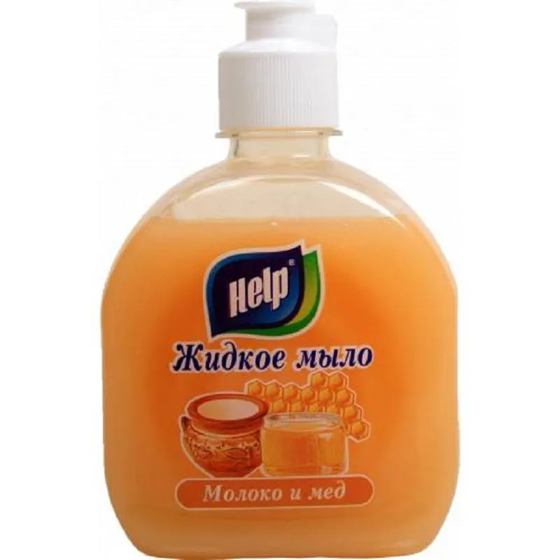 Мыло жидкое HELP 300мл флип-топ Молоко и мед 1478055