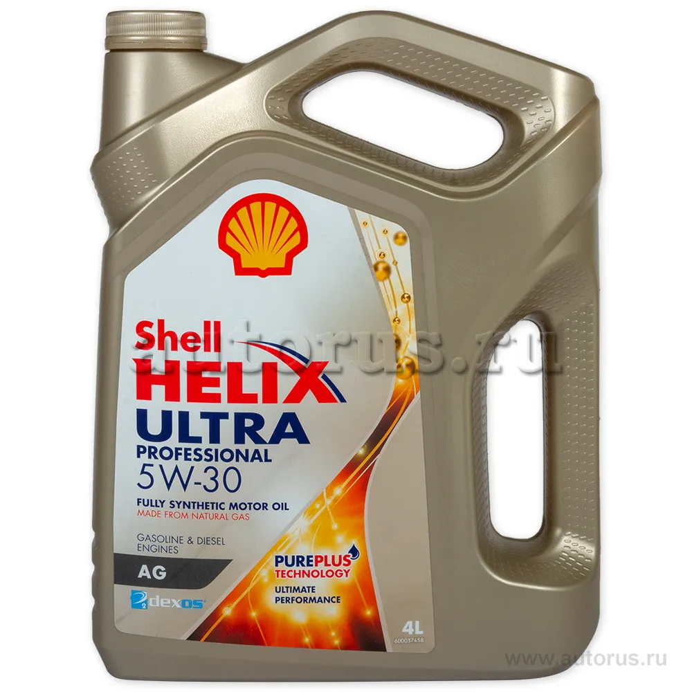 Масло моторное SHELL Helix Ultra Professional AG 5W-30 синтетическое 4 л 550046399