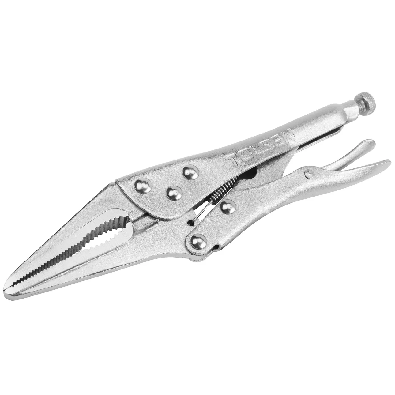 TOLSEN Зажим с фиксатором 165 мм, тонконосый TOLSEN TT10381
