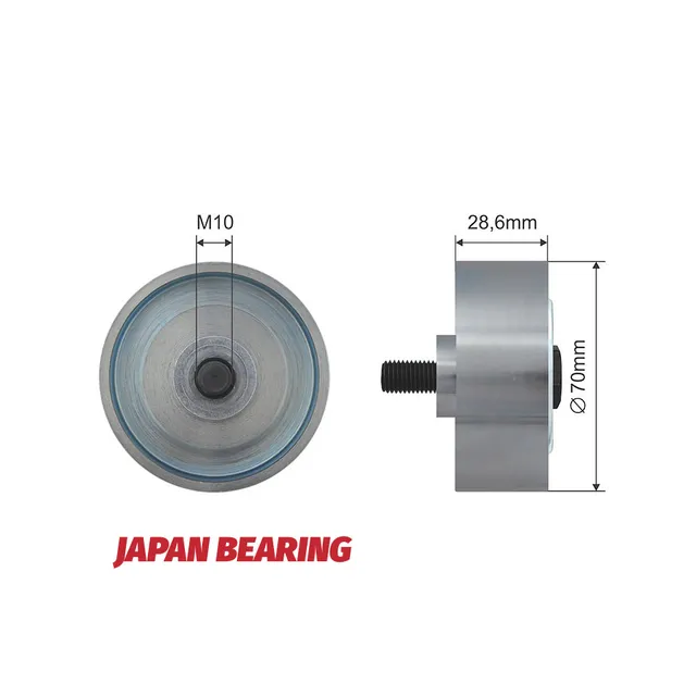 Ролик TOYOTA LAND CRUISER PRADO 120 02-09, TOYOTA LAND CRUISER PRADO 150 09-, HILUX 02-, HIACE 04-
