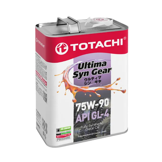 Масло трансмиссионное TOTACHI Ultima Syn-Gear 75W-90 синтетическое 4 л G3504