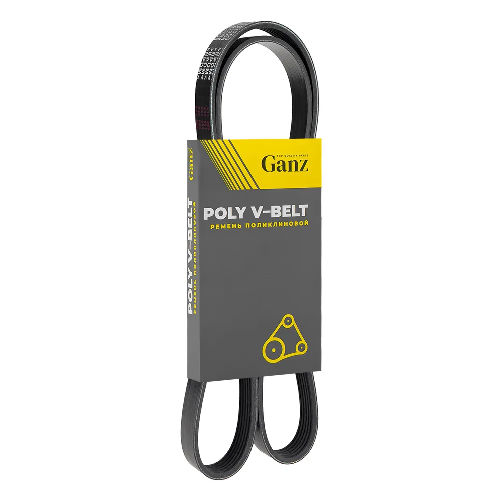 Ремень поликлиновый 6PK1368 генератора длинный для ГАЗ 406дв GANZ GRQ01005