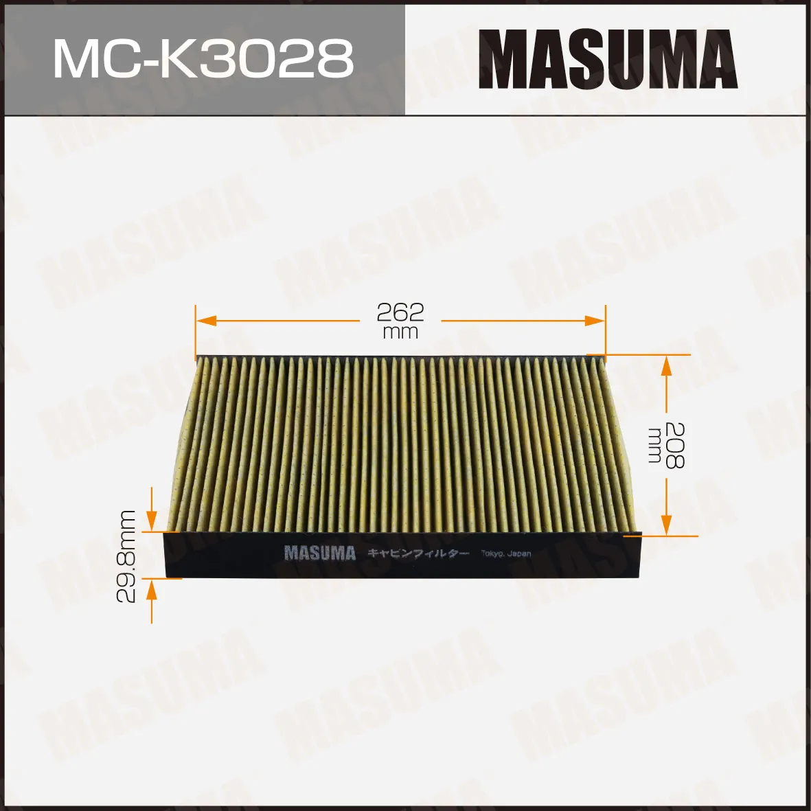 Фильтр салона MASUMA MC-K3028