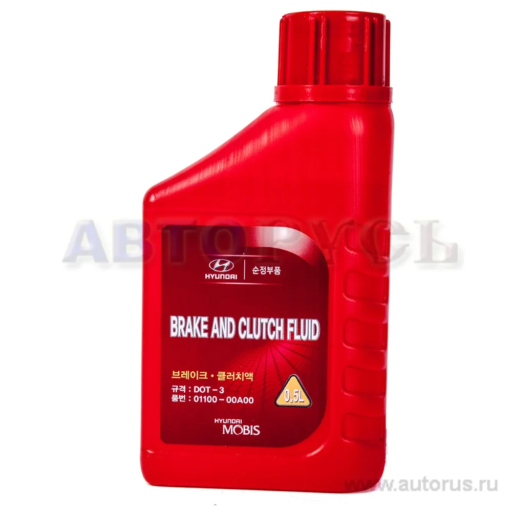 Жидкость тормозная HYUNDAI/KIA Brake Fluid DOT3 0,5 л 01100-00A00