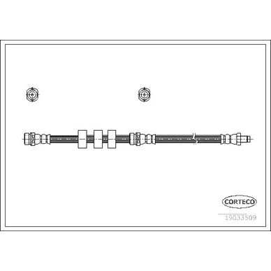 Шланг тормозной передний L,R FORD Maverick II/MAZDA Tribute 00-08 CORTECO 19033509