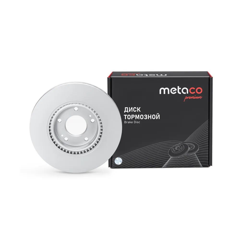 Диск тормозной передний вентилируемый PREMIUM METACO 3050-579
