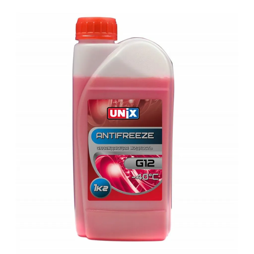 Антифриз UNIX -40 красный G12 1 кг (уп.12шт) UNIX 4602521