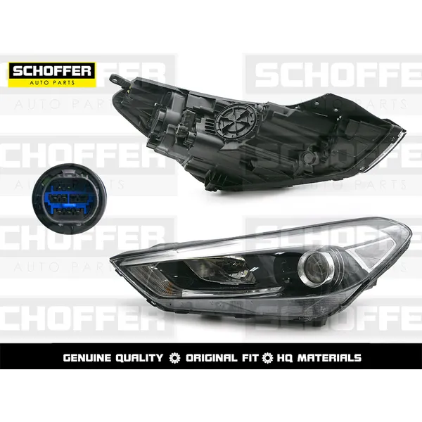 Фара левая галоген Hyundai Tucson 3 (2015-2019) SCHOFFER SHF12044