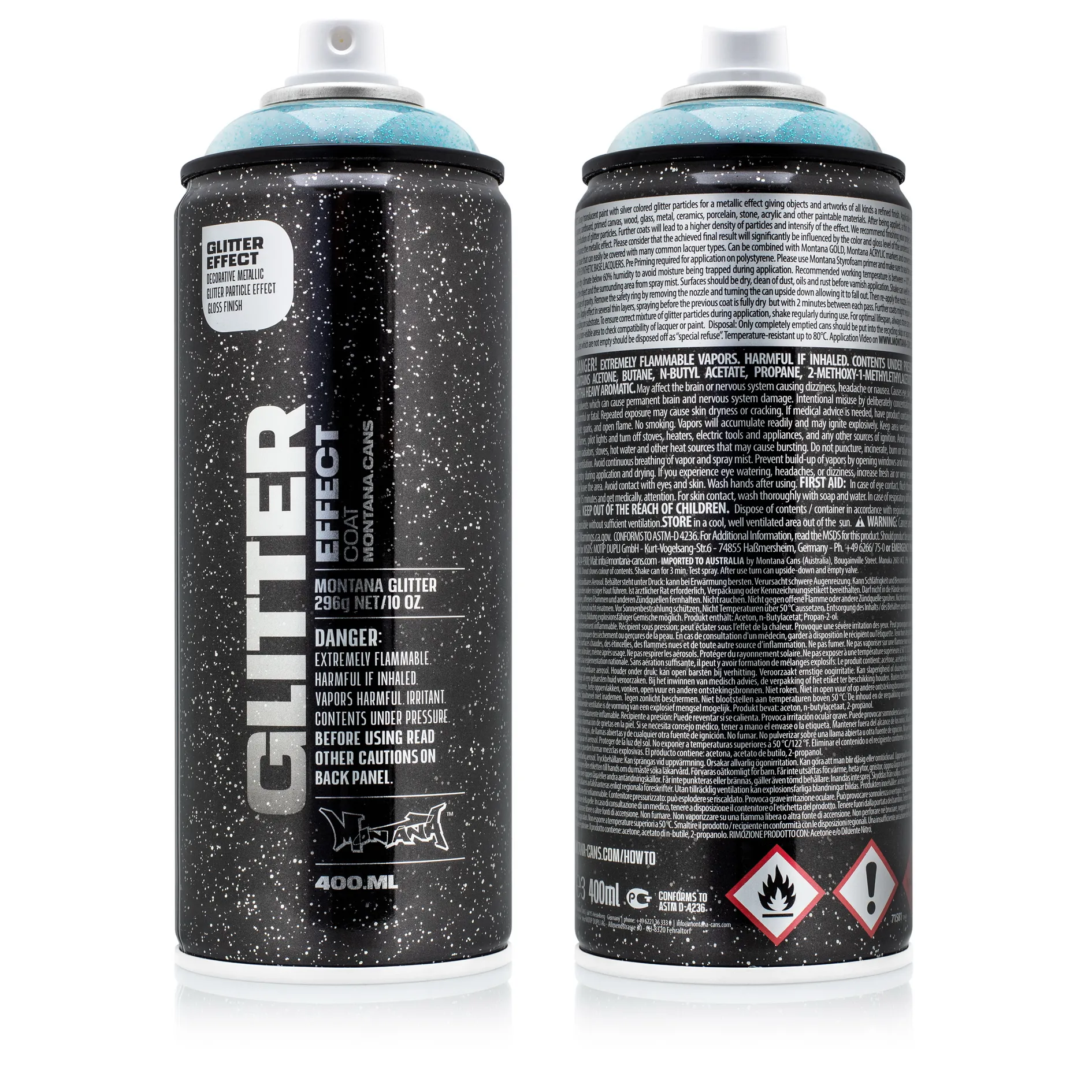 Лак блеск-эффект голубой MONTANA CANS EGC COS