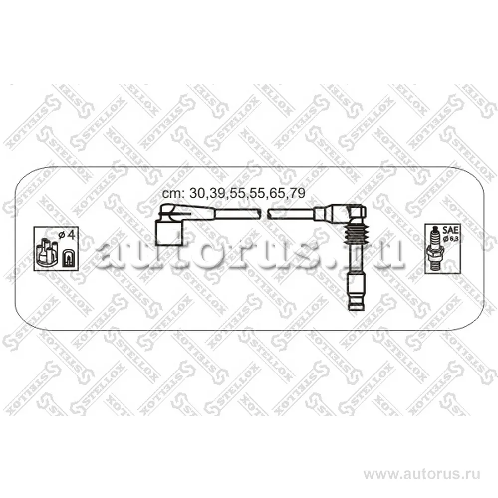К-кт проводов Opel Omega/Calibra/Vectra 2.5/3.0 V6 93> STELLOX 10-38165-SX