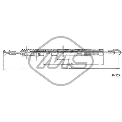Трос сцепления OPL KADETT B Metalcaucho 82393