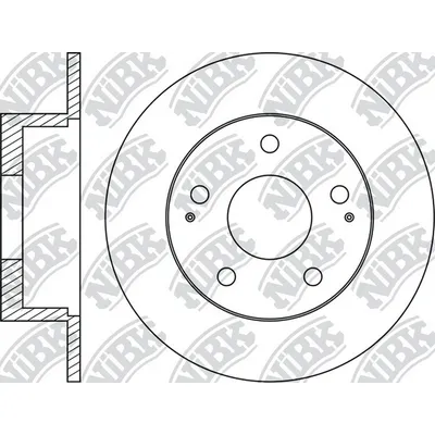 Диск тормозной задний SSANG YONG NEW ACTION 10-> /KORANDO NIBK RN1889