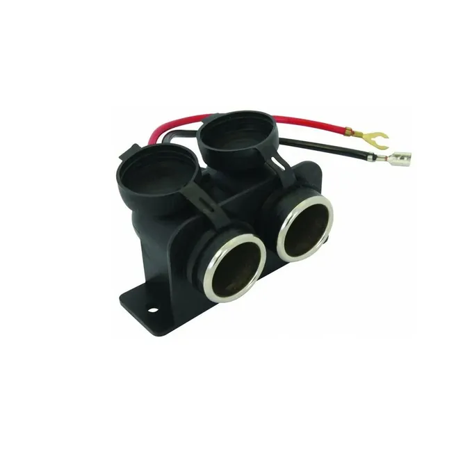 Прикуриватель на 2 гнезда AUTOSTANDART для подключения напрямую к бортовой сети влагозащитный 104250