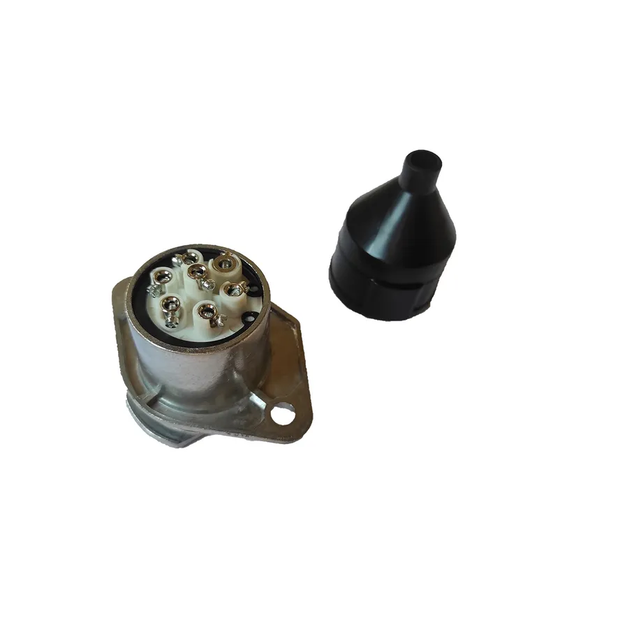 Разъем кабеля 24V N-Type розетка с крышкой металл 001509906
