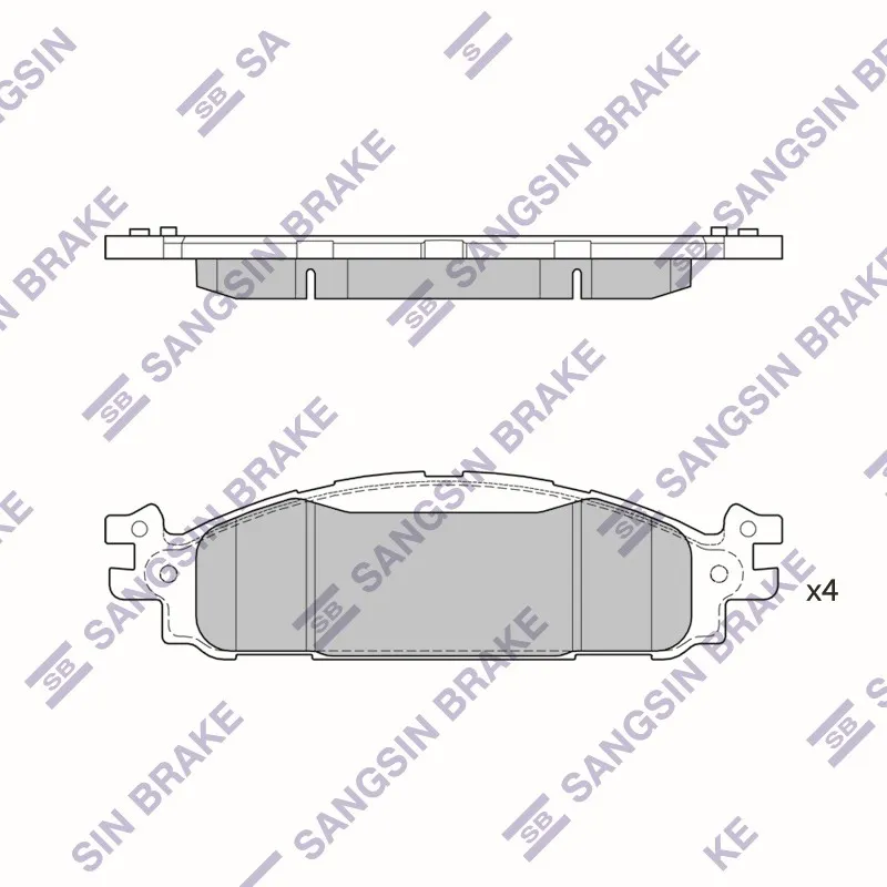 Колодки тормозные FORD EXPLORER 11- передние SANGSIN BRAKE SP1711