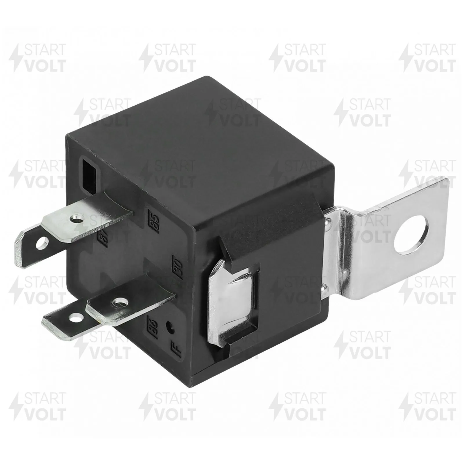 Реле автомобильное защиты стартера 4 конт. 12V 40A (резист., с кронштейном) STARTVOLT SCR 0330