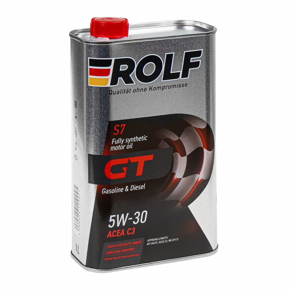 Масло моторное ROLF GT SAE 5W-30 API SN/CF синтетика 1л 322233